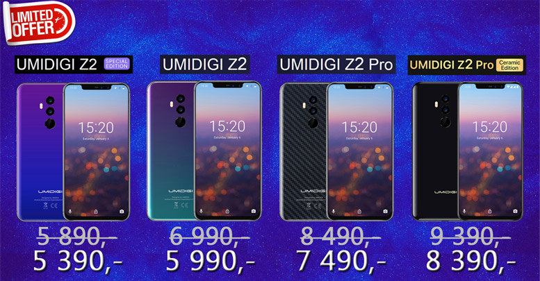 Akční cena Umidigi Z2 PRO